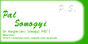 pal somogyi business card